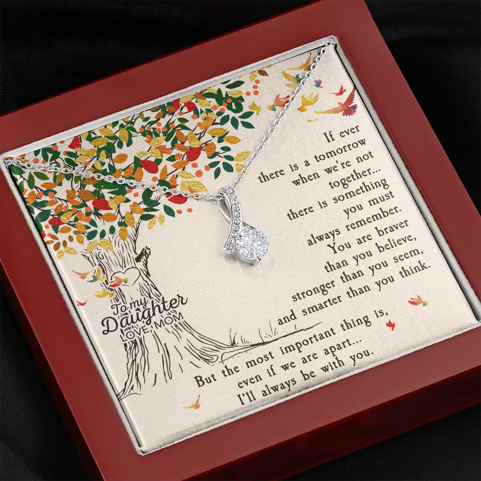 To My Daughter | Be With You  Alluring Beauty Necklace | Gift for Daughter from Mom