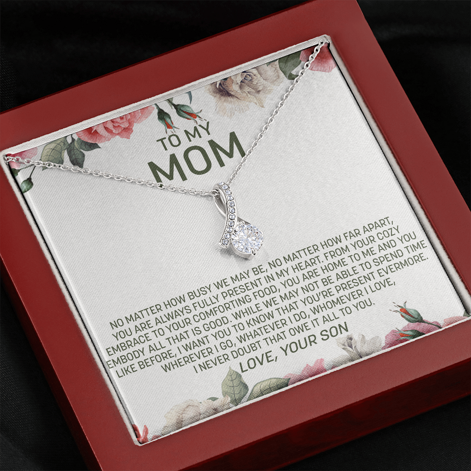 To My Mom | Present In My Heart |  Alluring Beauty Necklace