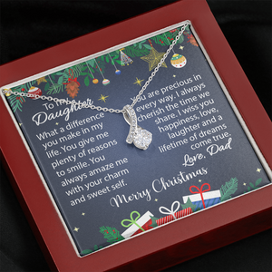 To My Daughter | Merry Christmas |  Alluring Beauty Necklace