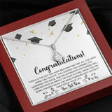 Graduation Necklace Gift - Forward into the next chapter of your life - College, High School, Senior, Master Graduation Gift - Class of 2022 Alluring Beauty Necklace - LX036E