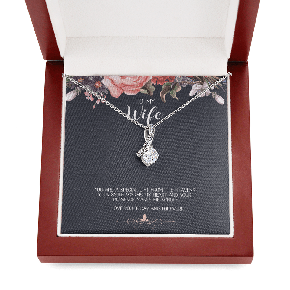 Special Gift From Heavens - Gift For Wife Alluring Necklace