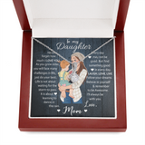 Daughter Gift from Mom | Laugh Love Live | Alluring Beauty Necklace