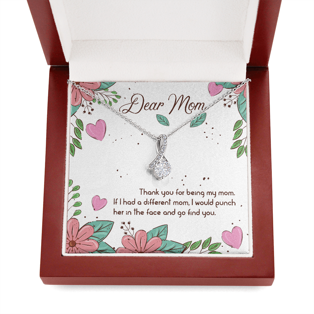 Dear Mom | Thank You For Being My Mom |  Alluring Beauty Necklace