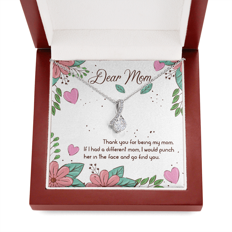 Dear Mom | Thank You For Being My Mom |  Alluring Beauty Necklace