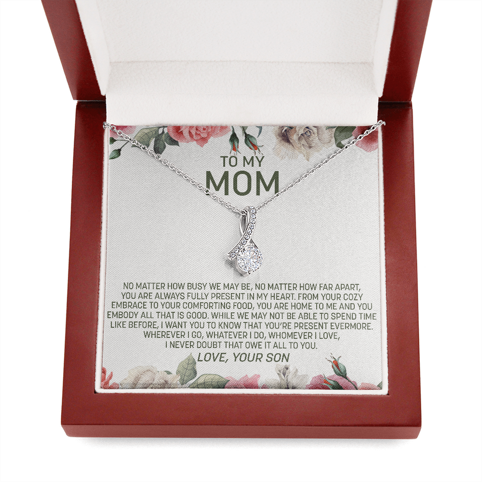 To My Mom | Present In My Heart |  Alluring Beauty Necklace