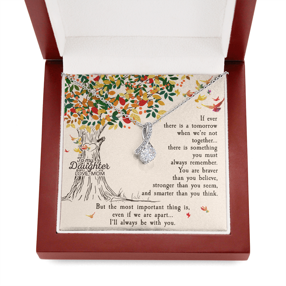 To My Daughter | Be With You  Alluring Beauty Necklace | Gift for Daughter from Mom
