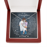 To My Daughter | Laugh Love Live | Gift for Daughter from Dad Alluring Beauty Necklace