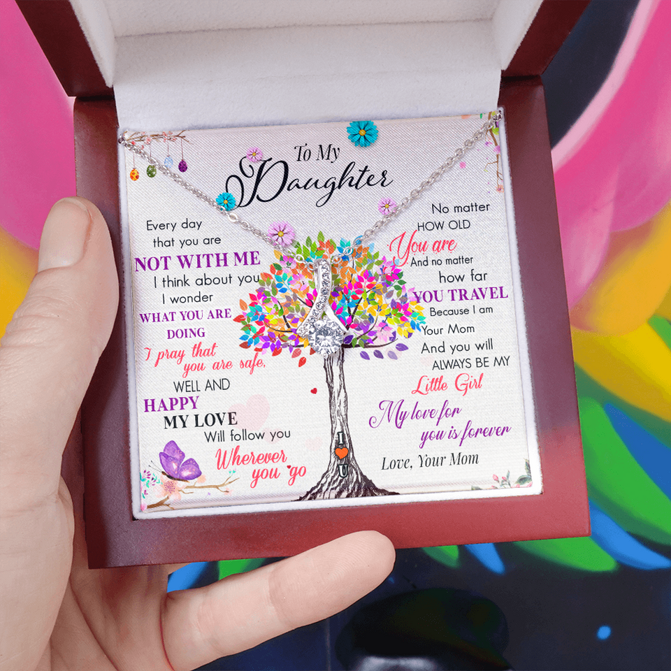 To My Daughter | My Love For You | Gift for Daughter from Mom Alluring Beauty Necklace