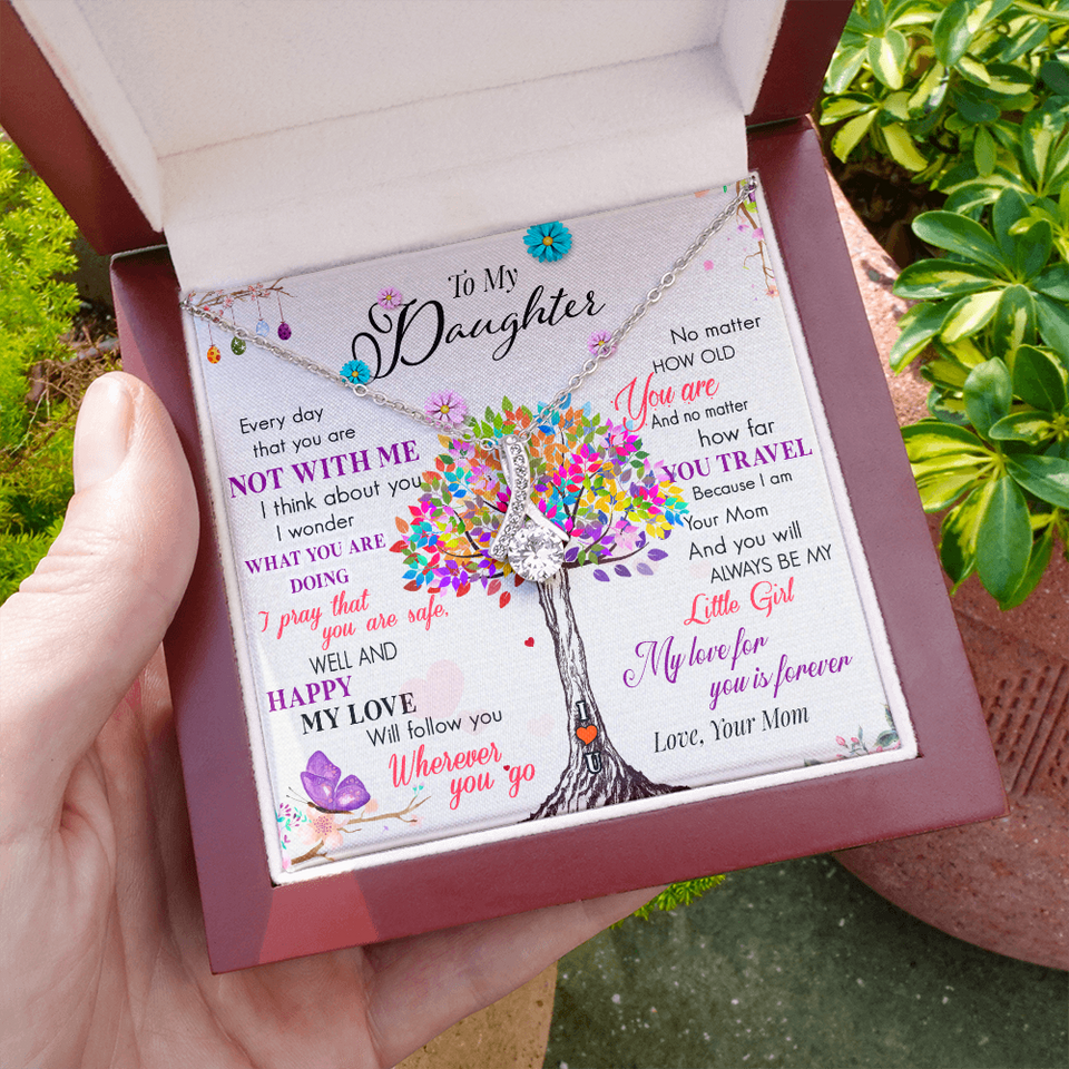 To My Daughter | My Love For You | Gift for Daughter from Mom Alluring Beauty Necklace