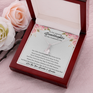 To Our Amazing Granddaughter On Her Graduation - Necklace for Granddaughter, Alluring Beauty Necklace