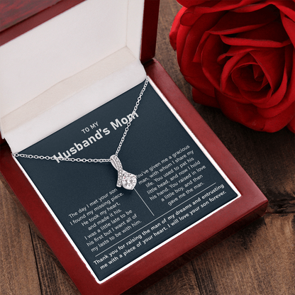 To my Husband's Mom - Thank You for Raising The Man of My Dreams - Alluring Beauty Necklace