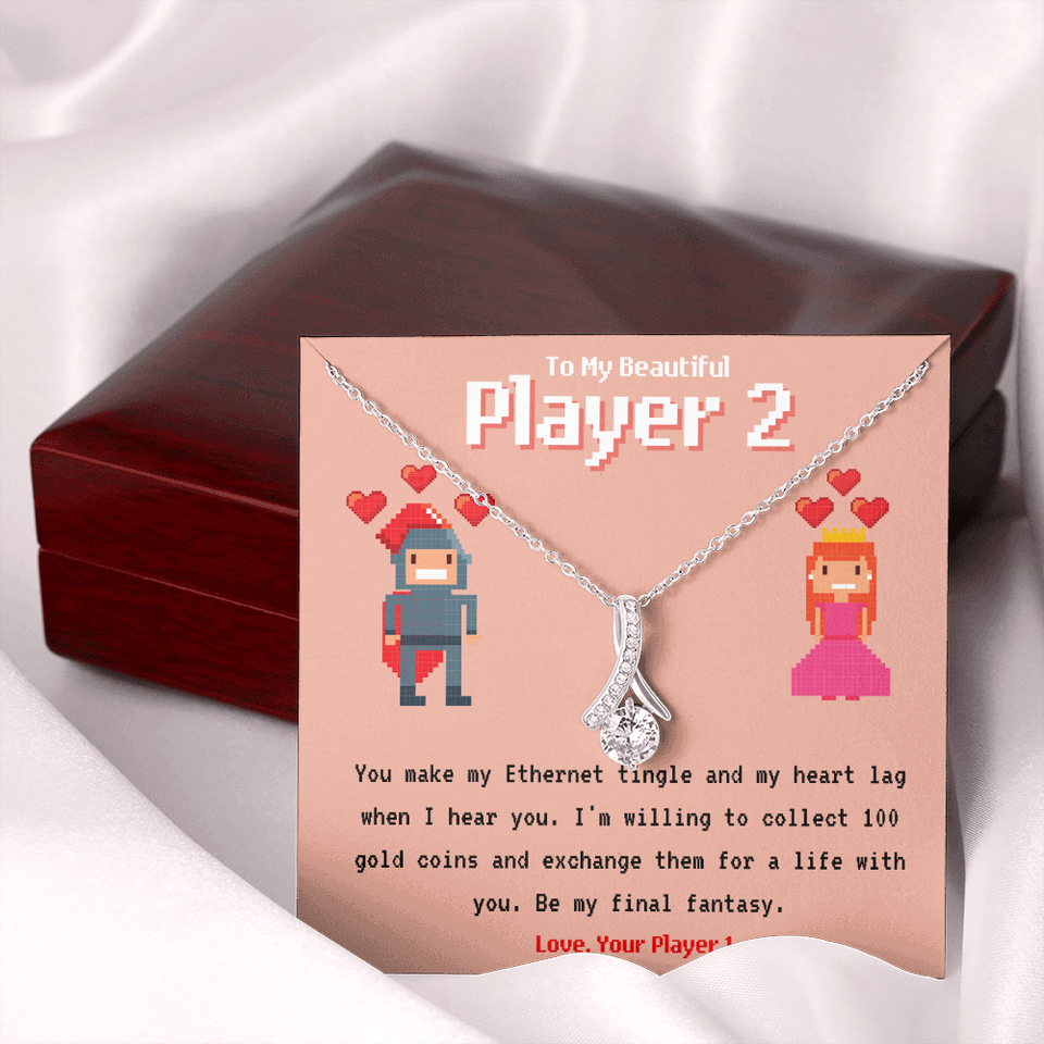 To My Player 2 Alluring Necklace Gift for Gamer Couple Gift for Girlfriend