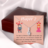 To My Player 2 Alluring Necklace Gift for Gamer Couple Gift for Girlfriend