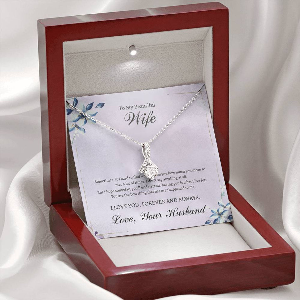 To My Beautiful Wife - Anniversary - Alluring Love Pendant