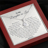 Daughter-In-Law Necklace, To My Daughter-In-Law Necklace for You Love The Man Who is My Son, Necklace for Daughter-In-Law, Alluring Beauty Necklace