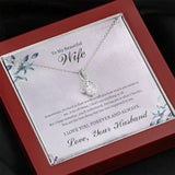 To My Beautiful Wife - Anniversary - Alluring Love Pendant