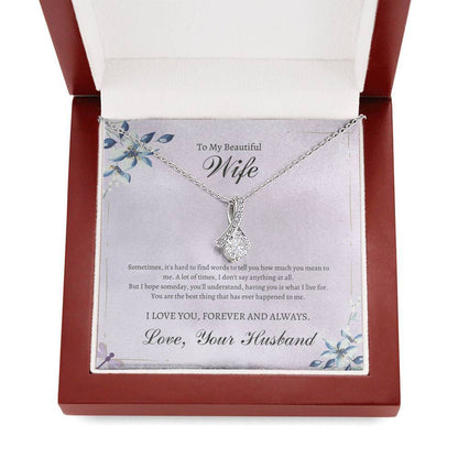 To My Beautiful Wife - Anniversary - Alluring Love Pendant