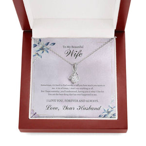 To My Beautiful Wife - Anniversary - Alluring Love Pendant