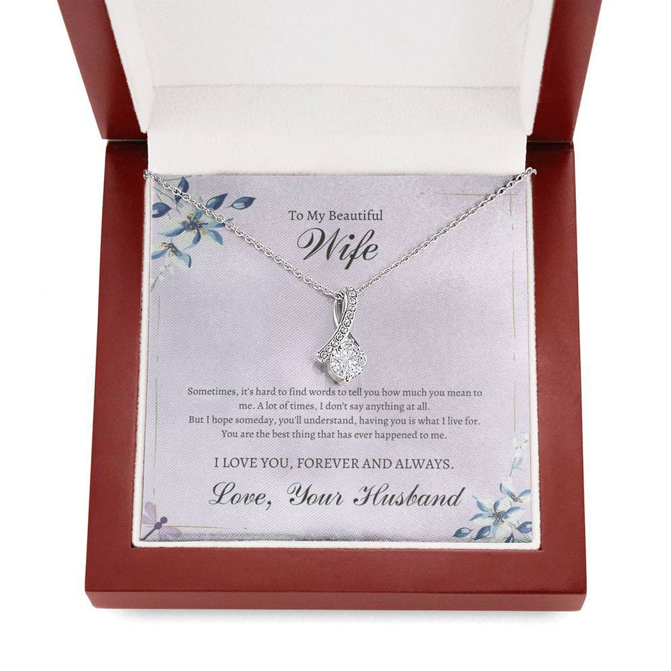 To My Beautiful Wife - Anniversary - Alluring Love Pendant