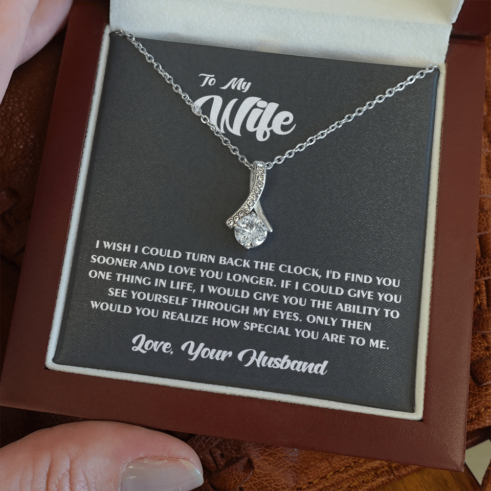 To My Wife Alluring Beauty Necklace Beautiful Necklace For Wife You Are Special To Me Anniversary Wedding Gift for Wife