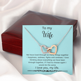 Interlocking Hearts Wife Necklace