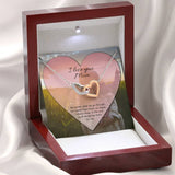 To Mom No Matter What Interlocking Hearts Necklace