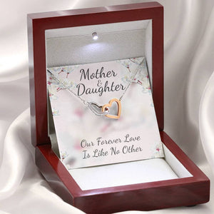 Mother and Daughter Like No Other Interlocking Hearts Necklace, Gift For Mom From Daughter, Mother's Day Gift