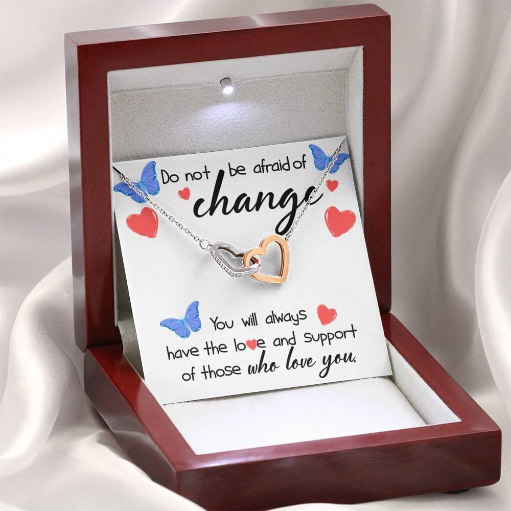 Love and Support Interlocking Hearts Necklace