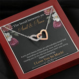 The Bond Between An Aunt & Niece - Aunts And Nieces Share An Unbreakable Bond - Interlocking Hearts Necklace