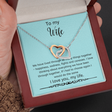Interlocking Hearts Wife Necklace