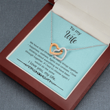 Interlocking Hearts Wife Necklace