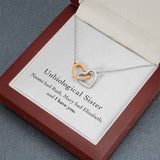 Unbiological Sister - Naomi Had Ruth - Interlocking Necklace, Interlocking Hearts Necklace