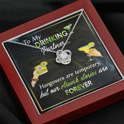 Gift For Friend To My Drinking Partner Alluring Beauty Necklace