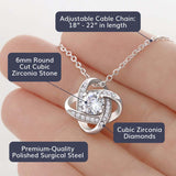 Pamaheart- To My Future Wife - I love you forever- Love Knot necklace, Christmas Day