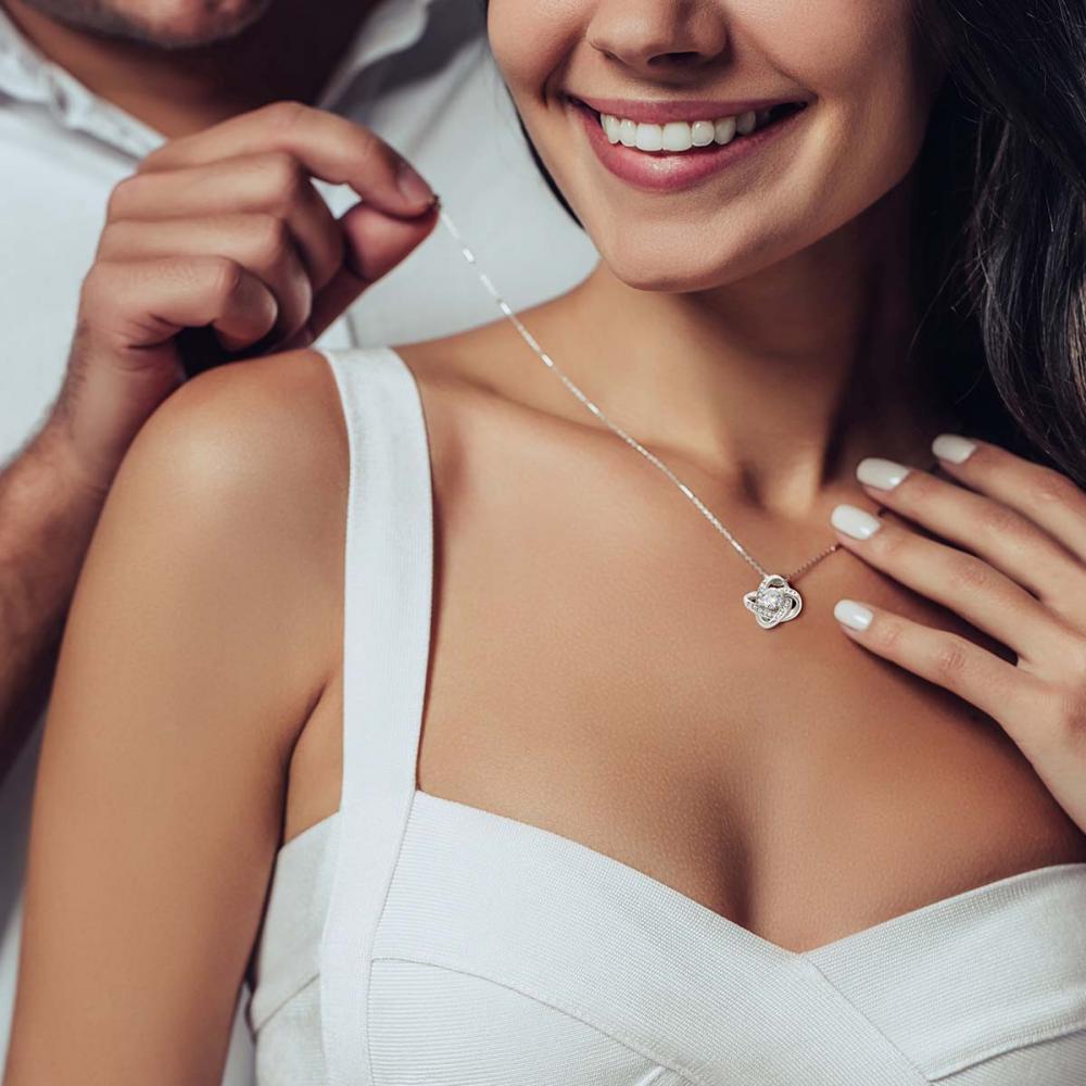 To My Future Wife - I love you forever- Love Knot necklace, Christmas Day