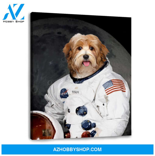Astronaut Custom Pet Portraits Personalized Pet Gifts Wall Art Decor Ohcanvas