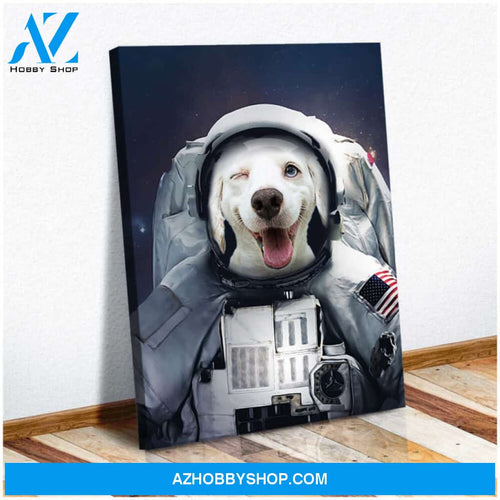 Astronaut Flag Custom Pet Portraits Wall Art Decor Ohcanvas