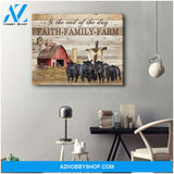 At The End Cow Wall Art Canvas, Wall Decor Visual Art