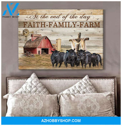 At The End Cow Wall Art Canvas, Wall Decor Visual Art