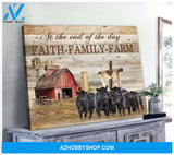 At The End Cow Wall Art Canvas, Wall Decor Visual Art