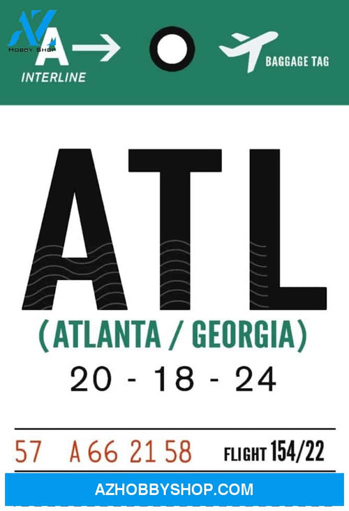 Atlanta Georgia Atl Luggage Tag