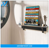 Au In This Family We Angus Cow Wall Art Canvas, Wall Decor Visual Art