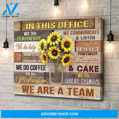 Au In This Office Wall Art Canvas, Wall Decor Visual Art