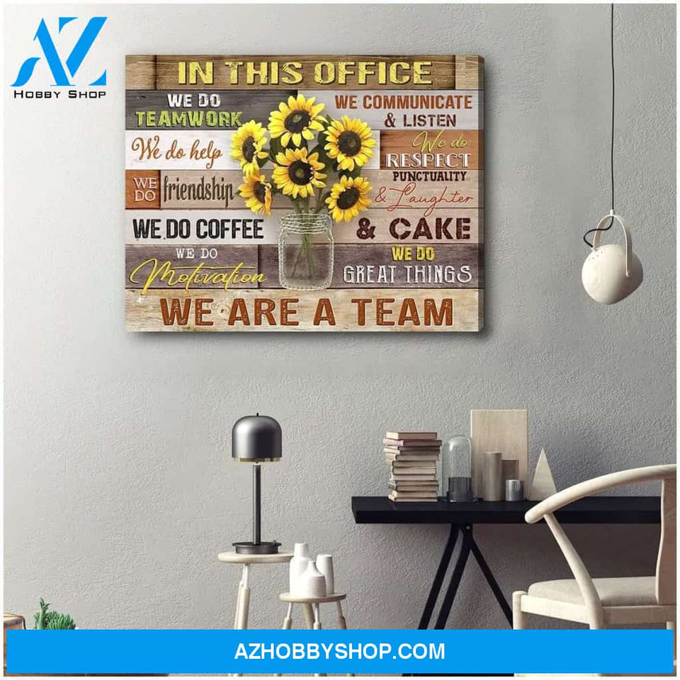 Au In This Office Wall Art Canvas, Wall Decor Visual Art