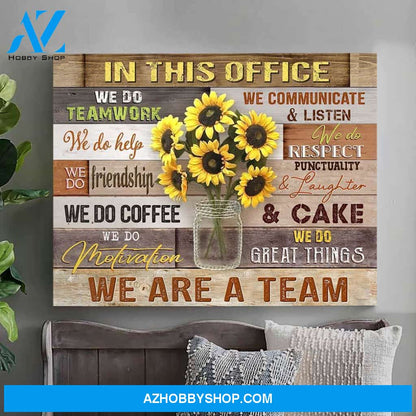 Au In This Office Wall Art Canvas, Wall Decor Visual Art