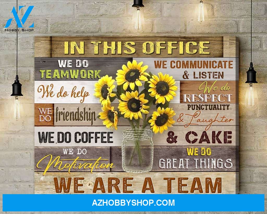 Au In This Office Wall Art Canvas, Wall Decor Visual Art