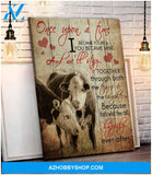 Au Once Upon A Time Cow Wall Art Canvas, Wall Decor Visual Art