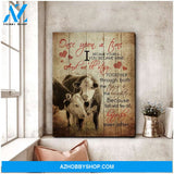 Au Once Upon A Time Cow Wall Art Canvas, Wall Decor Visual Art