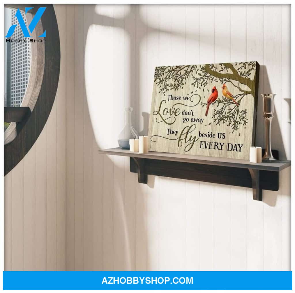 Au Those We Love Cardinal Wall Art Canvas, Wall Decor Visual Art
