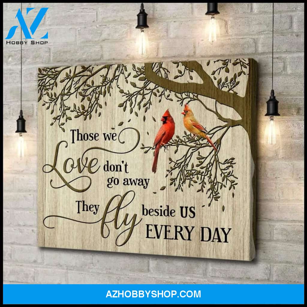 Au Those We Love Cardinal Wall Art Canvas, Wall Decor Visual Art